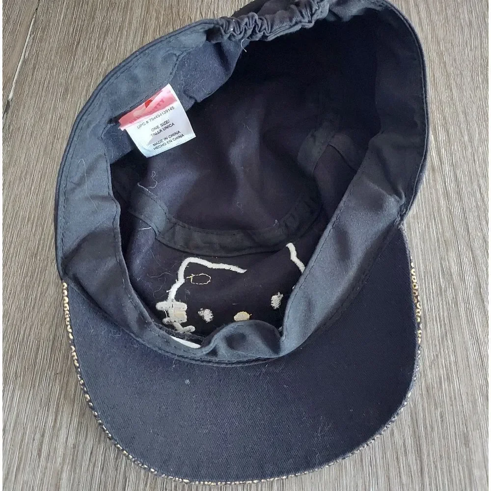 Hello Kitty Black and Gold Kids Cadet Cap